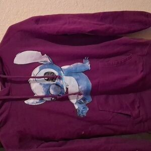 A purple stitch hoodie